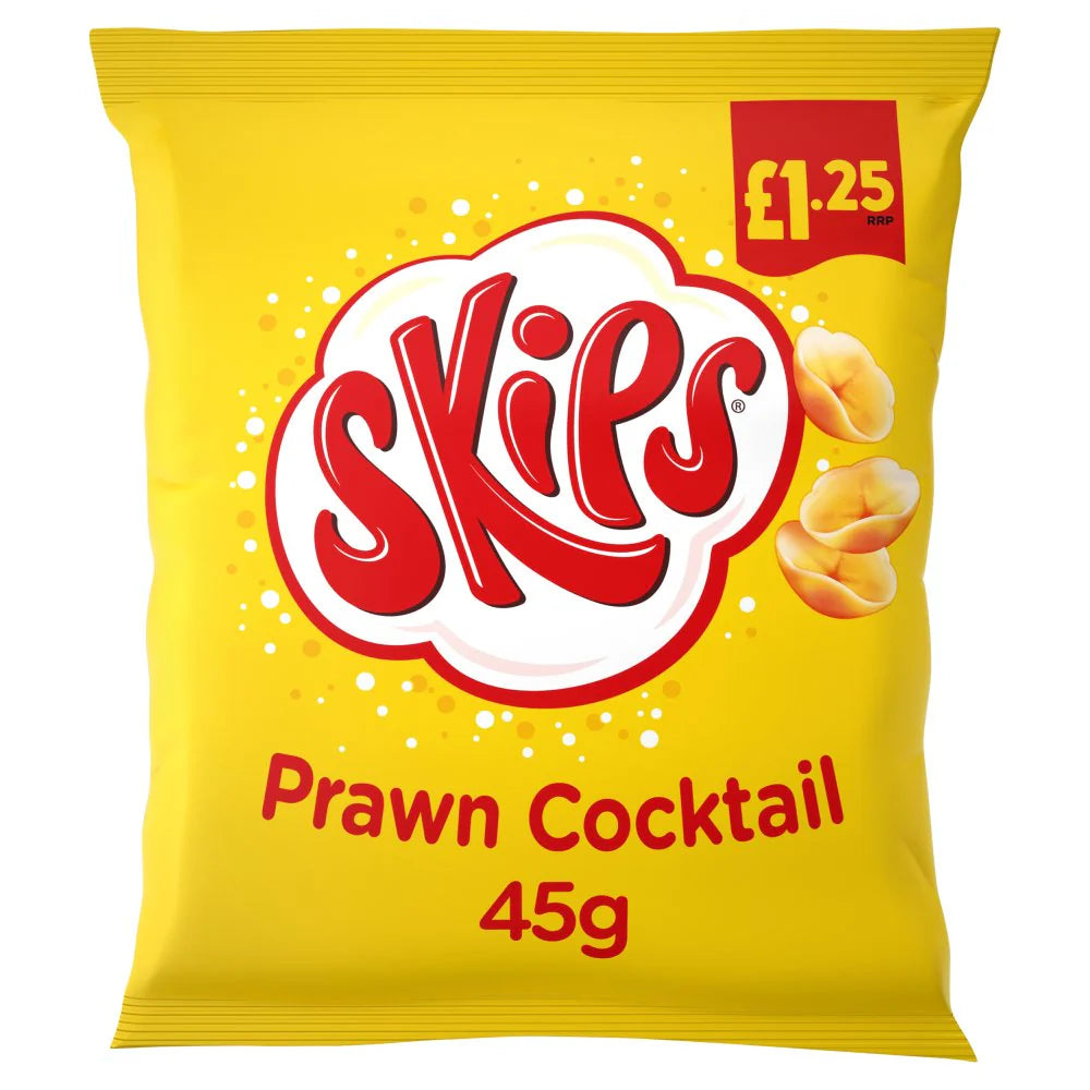 16 x Kp Skips Prawn Cocktail - 45Gm