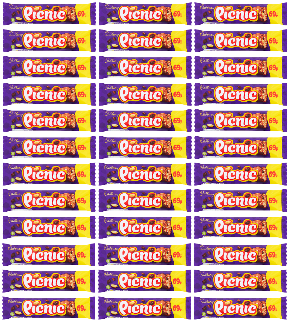 36 x Cadbury Picnic - 48Gm