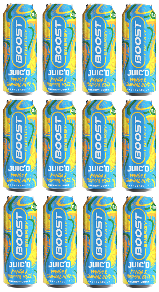 12 x Boost Juic'D Mango & Tropical Blitz - 500Ml