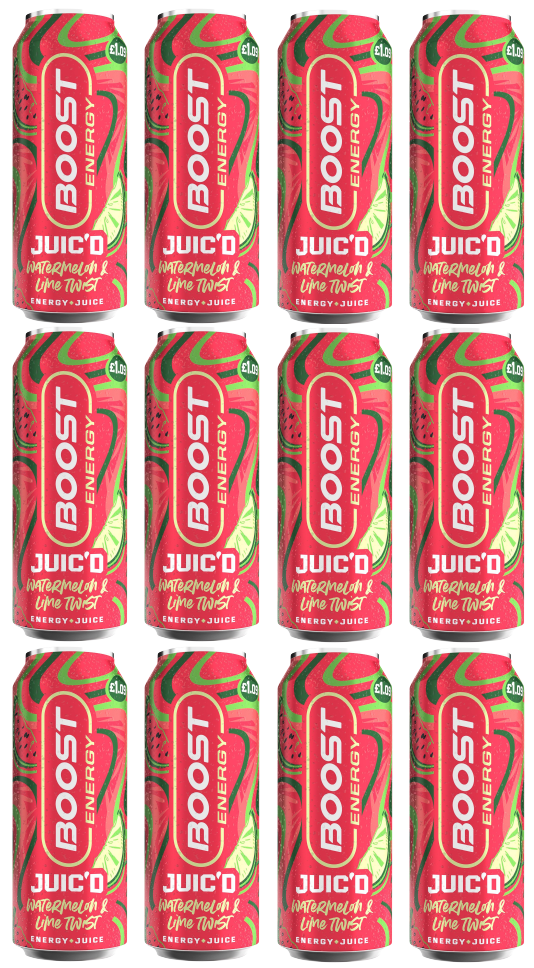 12 x Boost Juic'D Watermelon & Lime Twist - 500Ml