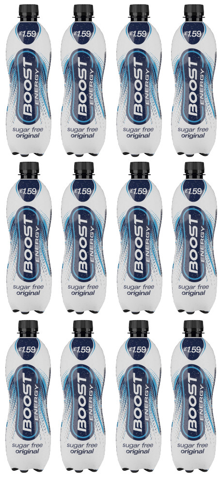 12 x Boost Energy Sugar Free - 1Ltr