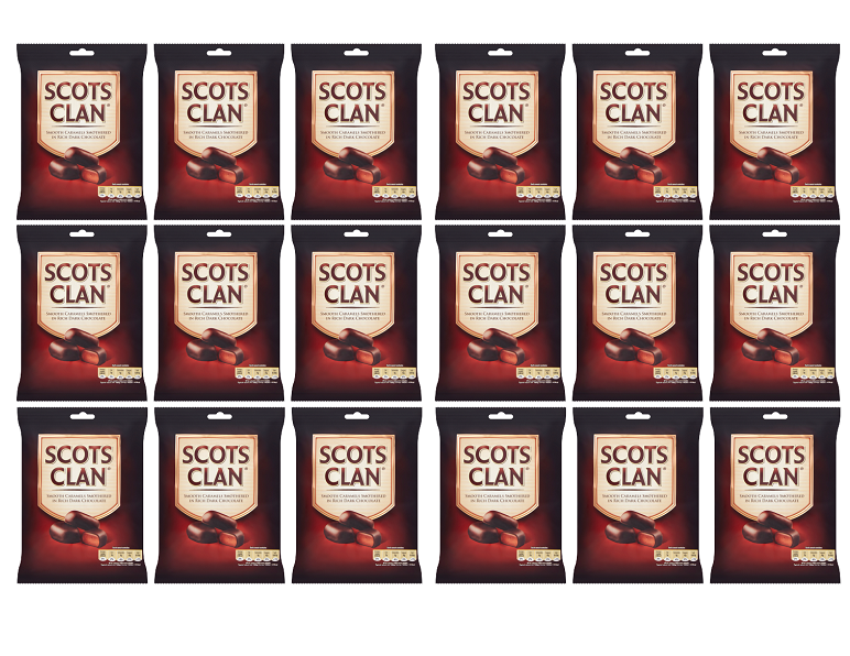 18 x Scots Clan Chocolate Covered Caramels - 135Gm