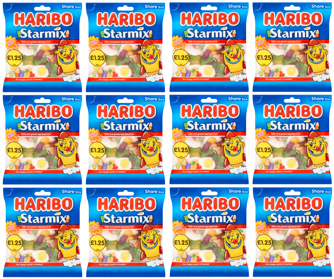 12 x Haribo Starmix Bag - 140Gm