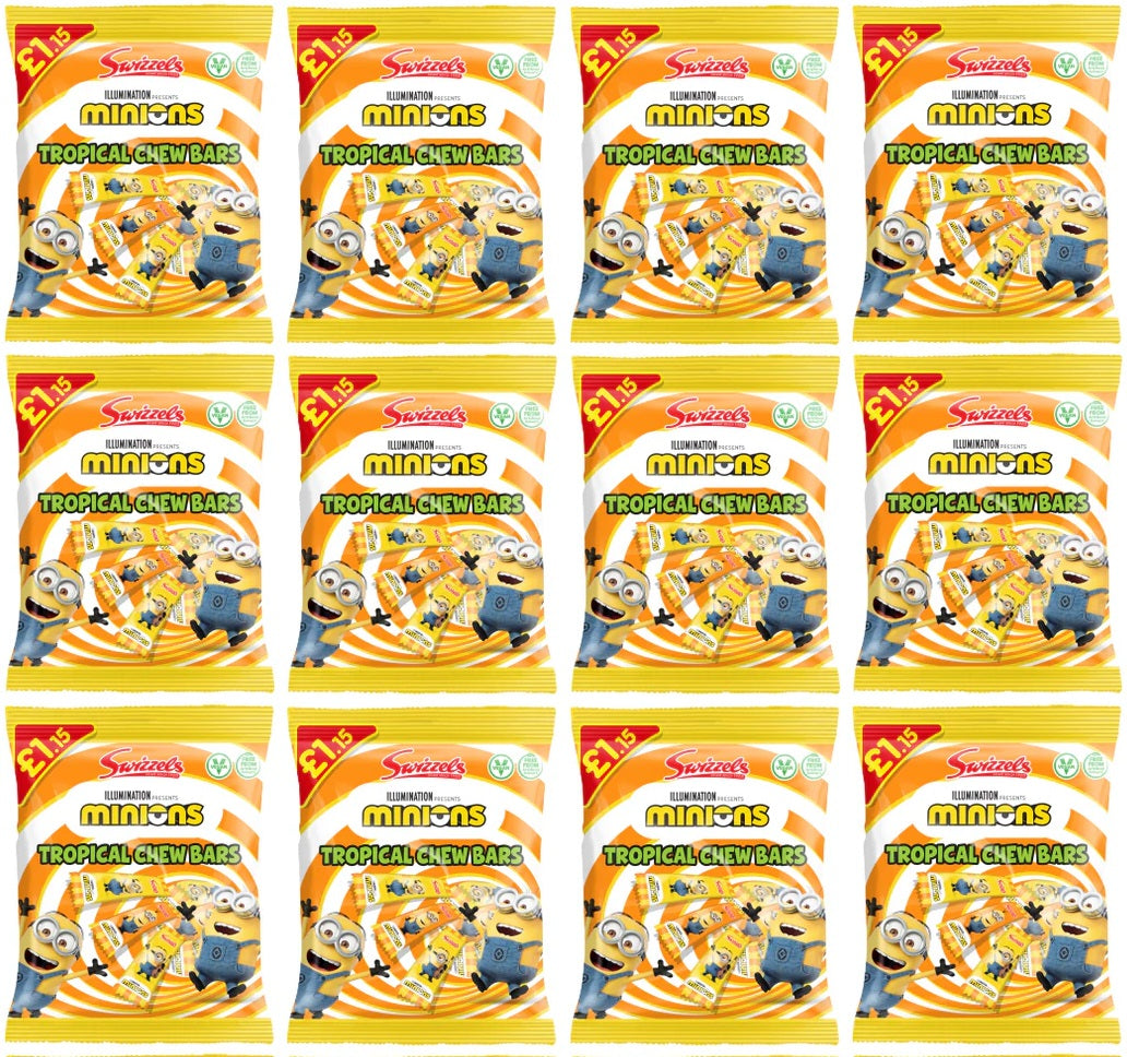 12 x Minions Mini Chew Bar Bag - 120G