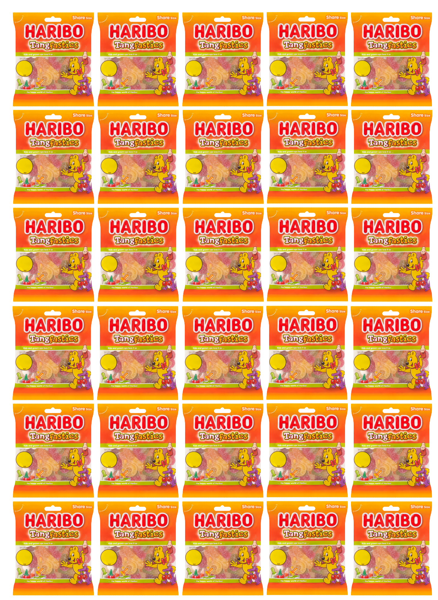 30 x Haribo Tangfastics - 140GM