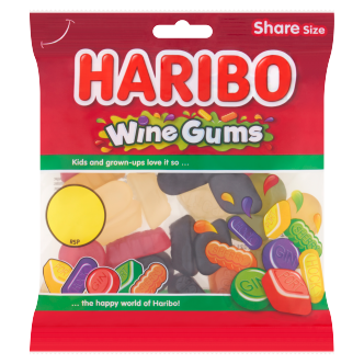 30 x Haribo Wine Gums - 140GM