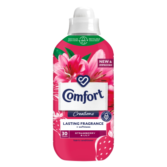 8 x Comfort Creations Strawberry & Lily 30 Wash - 900ML