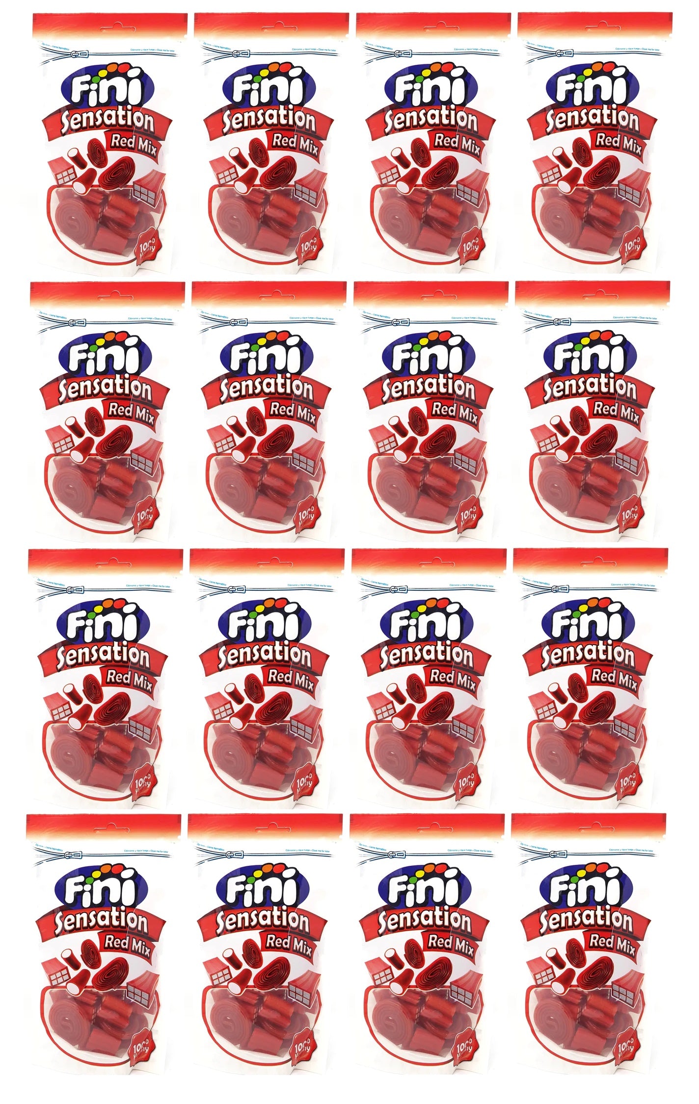 16 x Fini Sensation Red Mix Pouch - 150GM