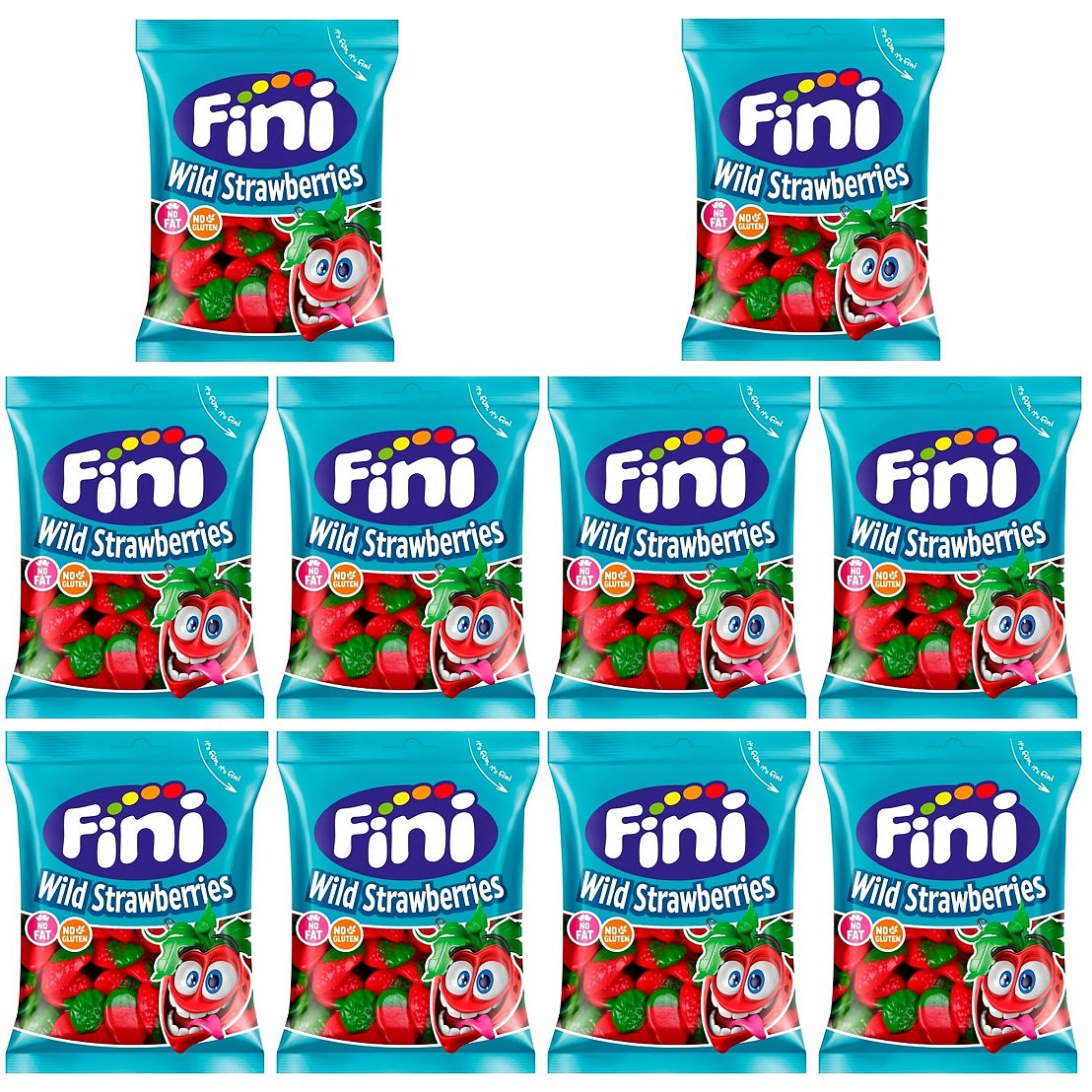 10 x Fini Strawberries Big Value Bag - 400GM