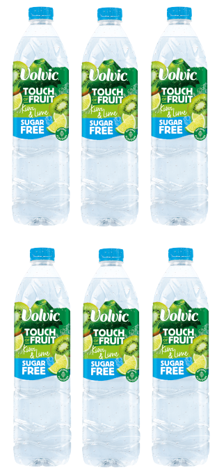 6 x Volvic Tof Kiwi & Lime Sugar Free - 1.5LT