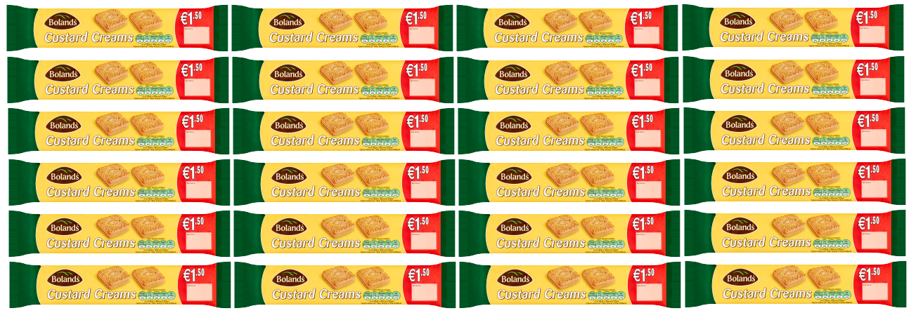 24 x Bolands Custard Creams - 150GM