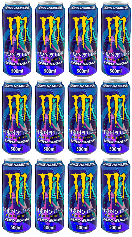 12 x Monster Energy Lewis Hamilton Zero - 500Ml