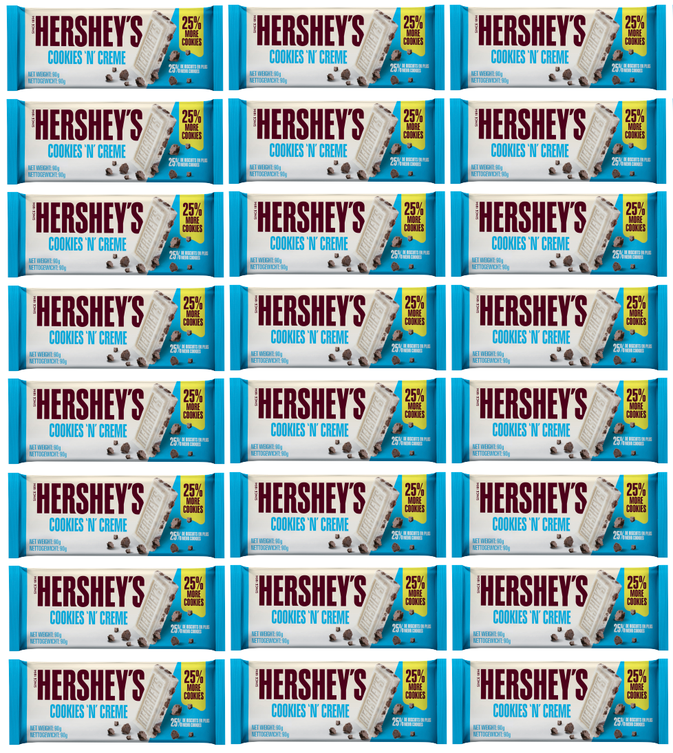 24 X Hershey Cookies & Creme Bar  90