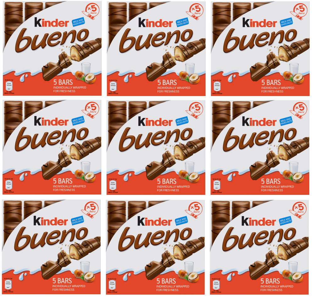 9 x Kinder Bueno 5 Bars