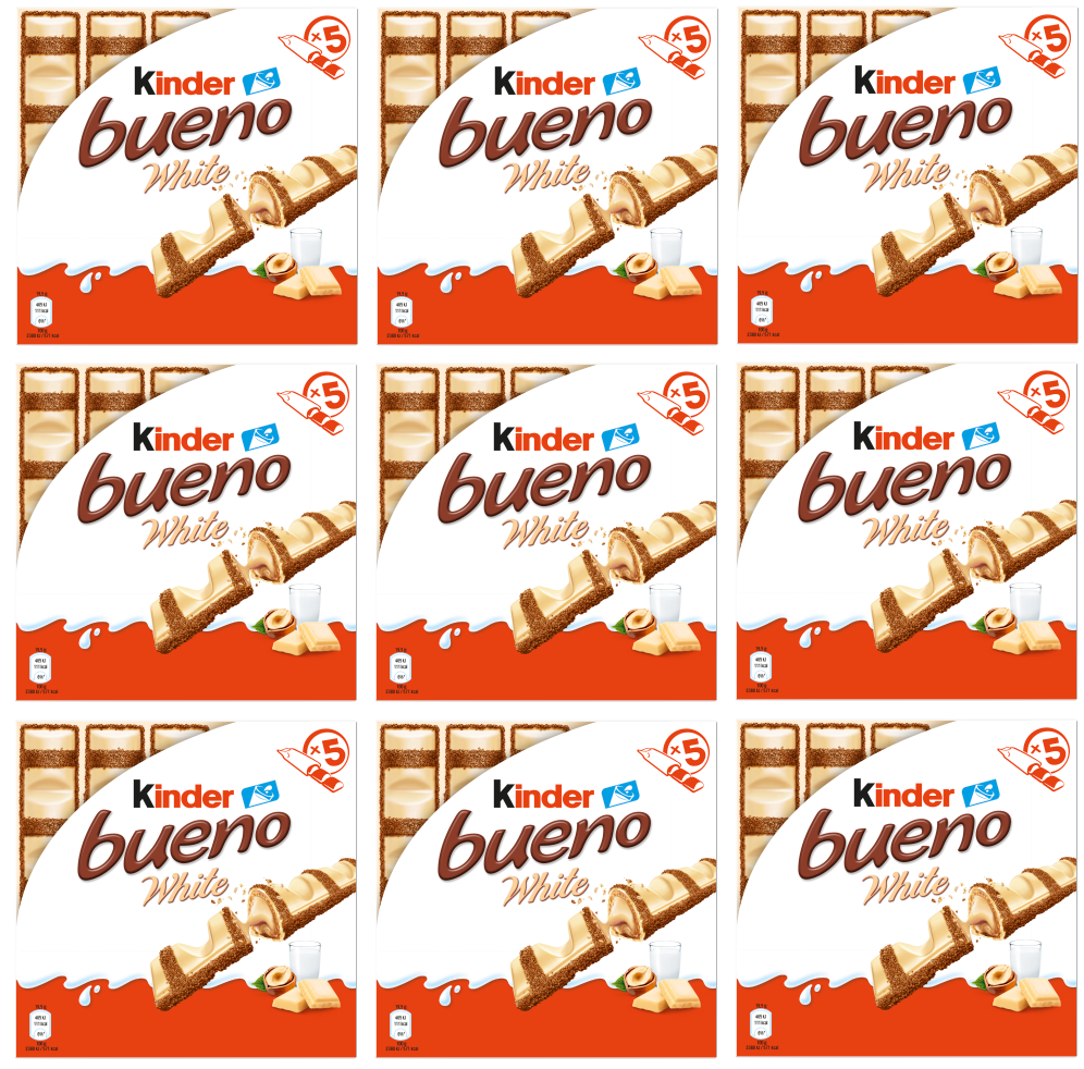 9 x Kinder Bueno White T5x9