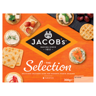 10 X Jacobs Biscuits For Cheese Christmas Crackers 300G