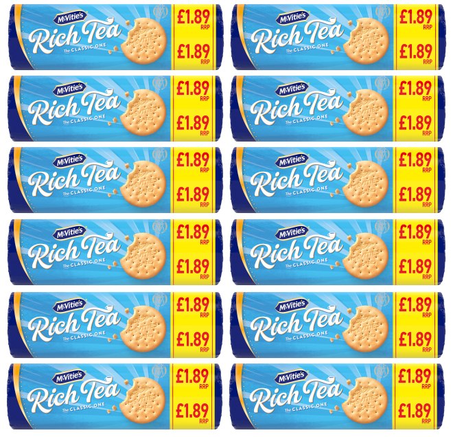 12 X Mcvities Rich Tea 300G