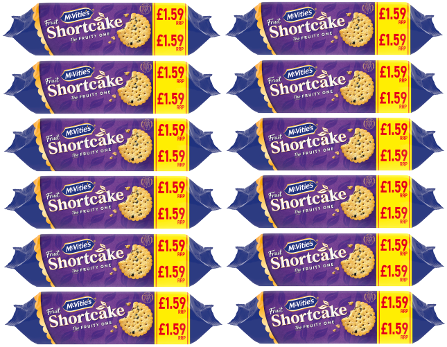 12 X Mcvities Fruit Shortcake 200G