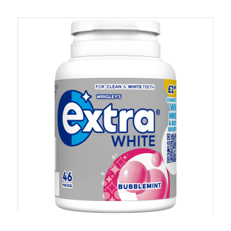 6 X Extra Bubblemint Sugarfree Chewing Gum Bottle 46PCE