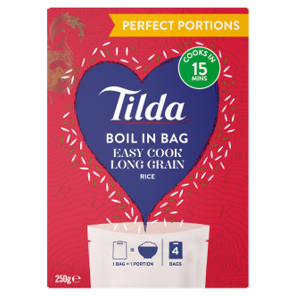 8 X Tilda Boil In The Bag Long Grain 250GM