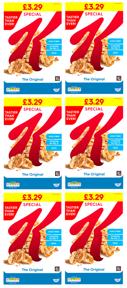 6 X Kelloggs Special K 440GM