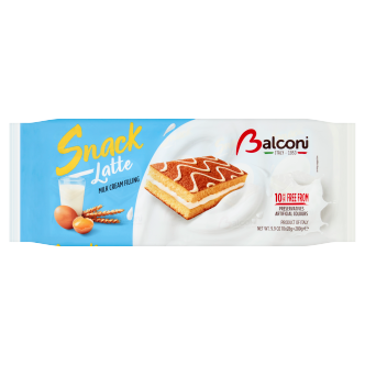 15 X Balconi Snack Al Latte 10pk 280GM