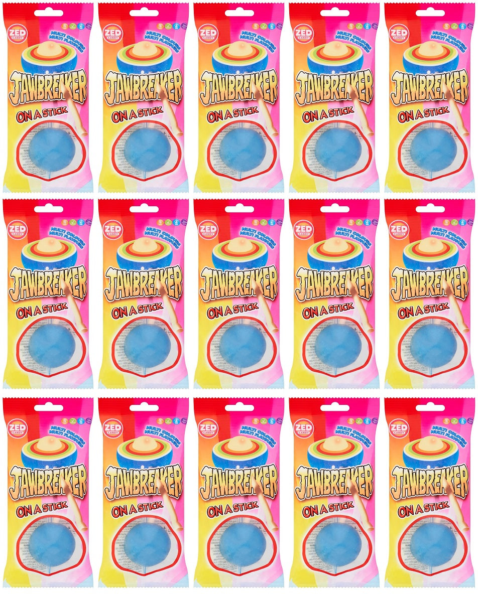 15 x Zed Candy Jawbreaker On A Stick Cola Flavour 60G