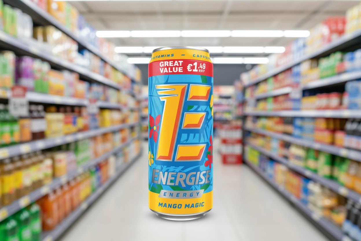 12 x Energise Energy Mango Magic 500Ml