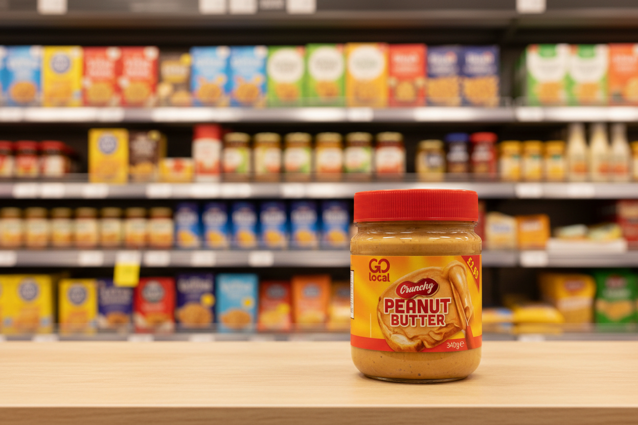 6 X Go Local Crunchy Peanut Butter - 340G
