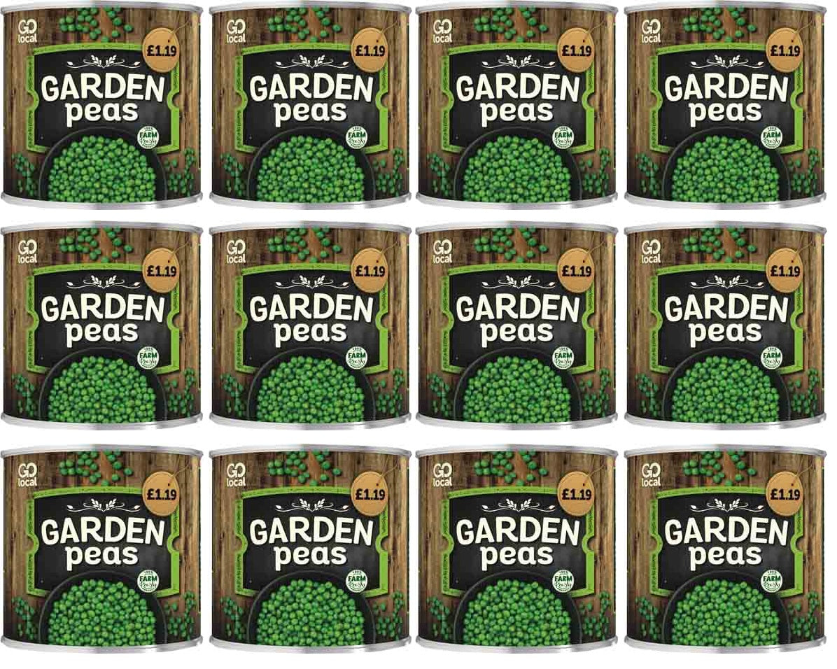 12 X Go Local Garden Peas - 560G
