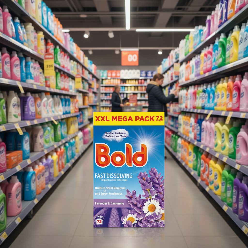1 X Bold Powder Lavender 72 Wash - 3.6Kg