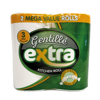 6 X Gentille Extra Kitchen Roll - 2 Pack