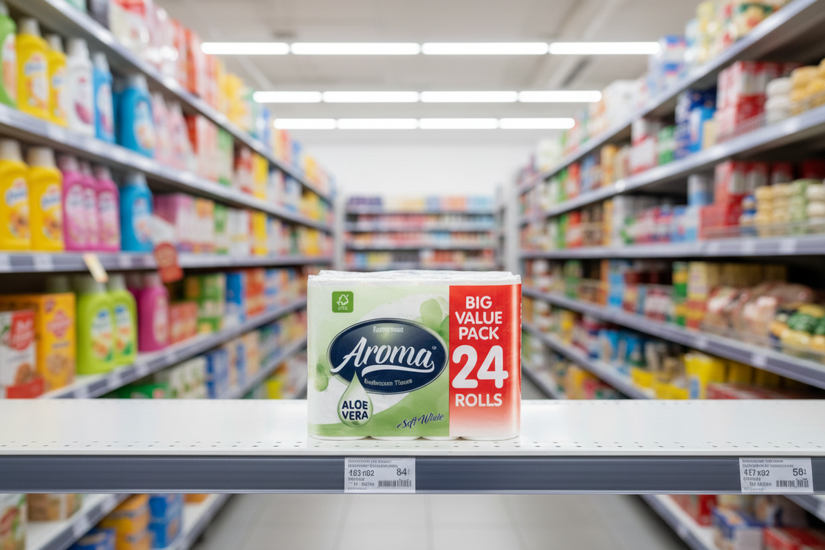 2 X Aroma Scented Bathroom Tissue Aloe Vera - 24 Pack