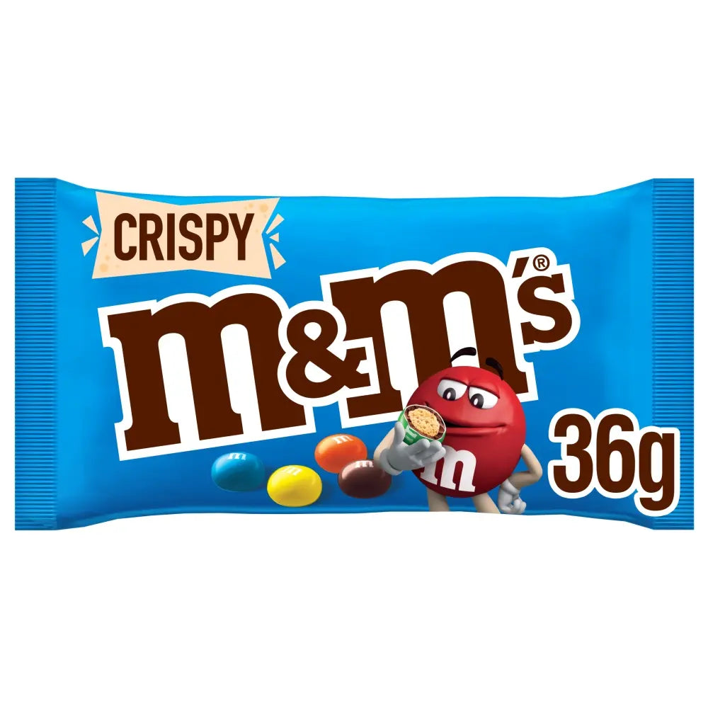 24 x M&M's Crispy Pieces & Milk Chocolate Bag 36G