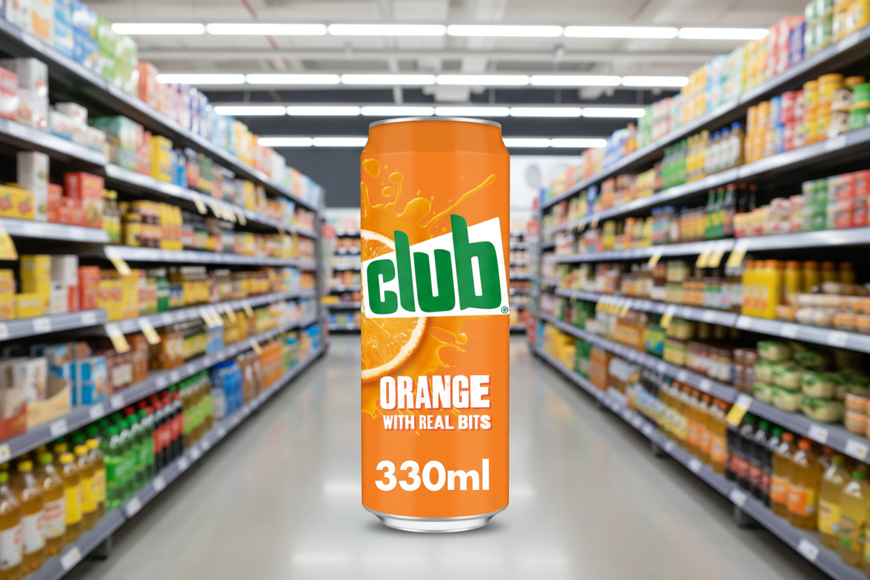 24 x Club Orange Can 330Ml