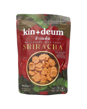 12 x Kin + Deum Sriracha Rice Chips - 60g