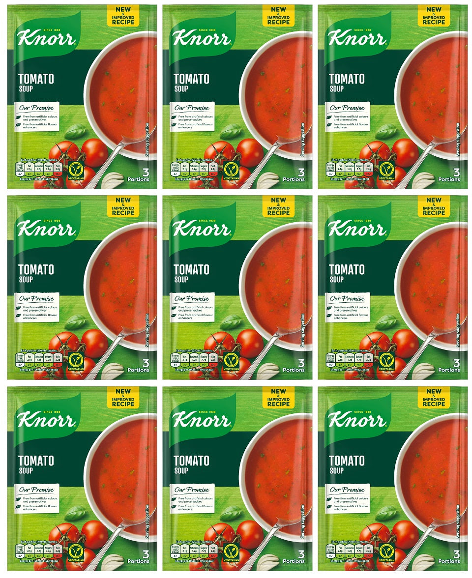 9 x Knorr Tomato Soup 77G