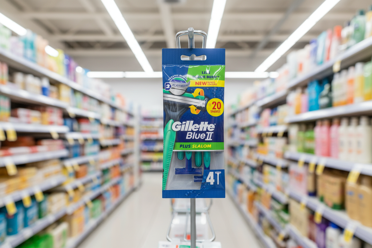 20 x Gillette Blue 2 Plus Slalom Disposable 4 S