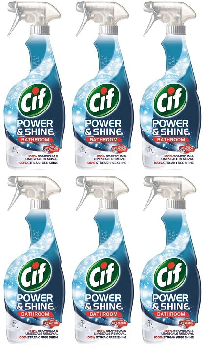 6 x Cif  Bathroom Spray Cleanboost 700 Ml