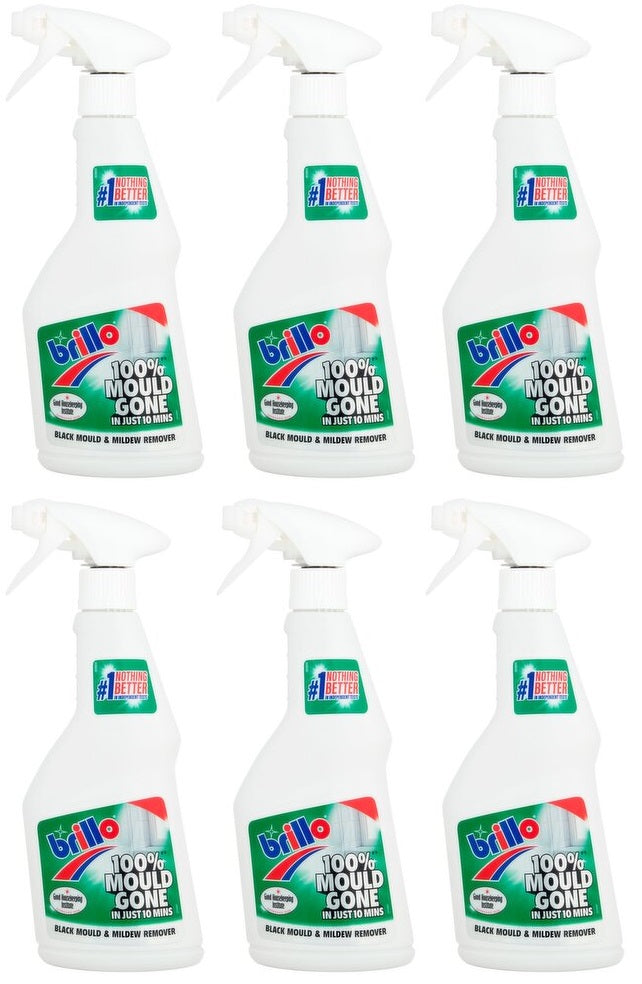6 X Brillo Mould & Mildew Remover - 500Ml
