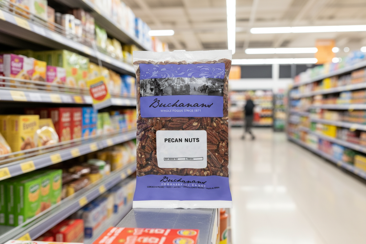 6 x Buchanans Pecan Nuts 1Kg