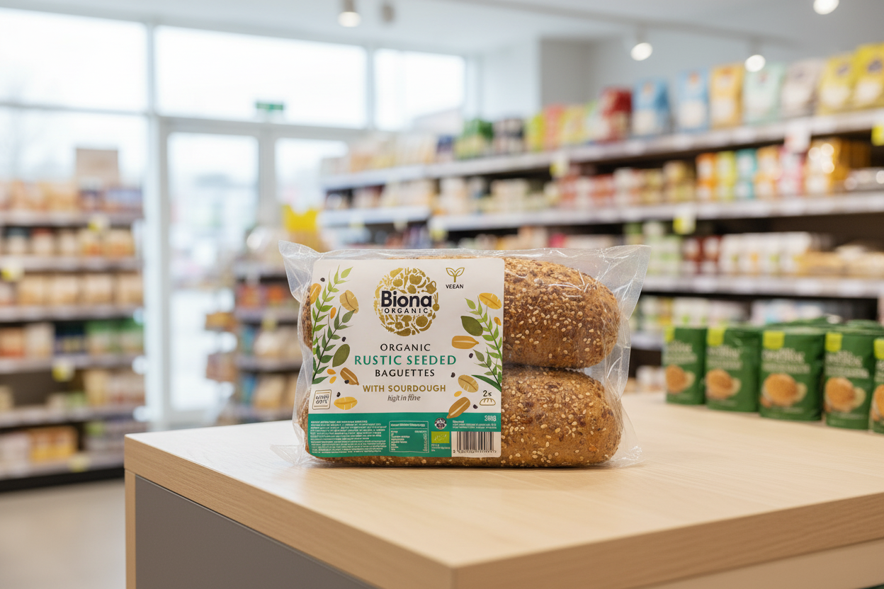 Biona Org Rustic Seeded Baguette - 300g