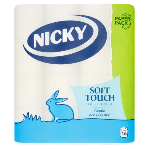 5 x Nicky Soft Touch Toilet Tissue 16 Rolls