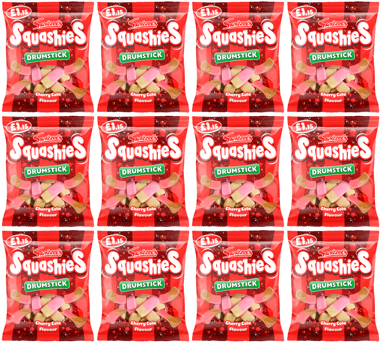 12 X Squashies Cherry Cola - 120Gm