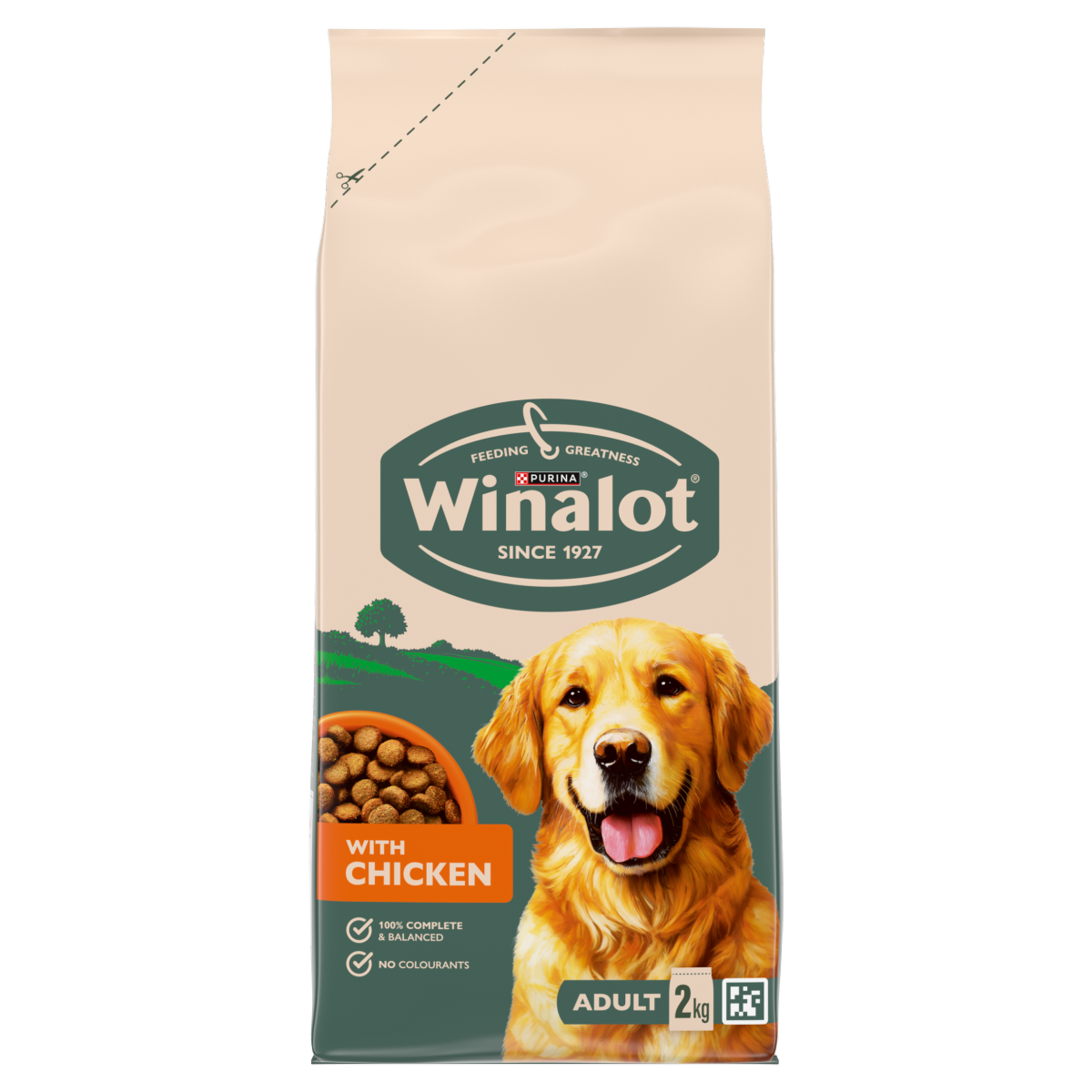 4 X Winalot Dog Food Dry Chicken - 2Kg