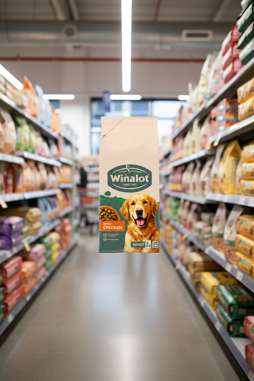 4 X Winalot Dog Food Dry Chicken - 2Kg