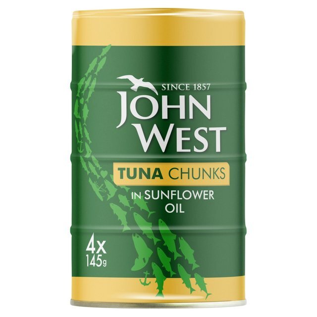 12 x John West Tuna Chunks In Oil 4 Pk  - 4X145G