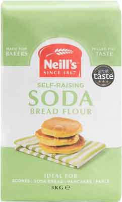 4 x Neills Soda Bread Flour 3Kg