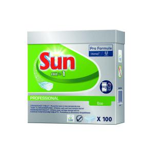 5 x Sun All In 1 Eco Professional Dishwasher Tablet 100 X 18G (1.8Kg)