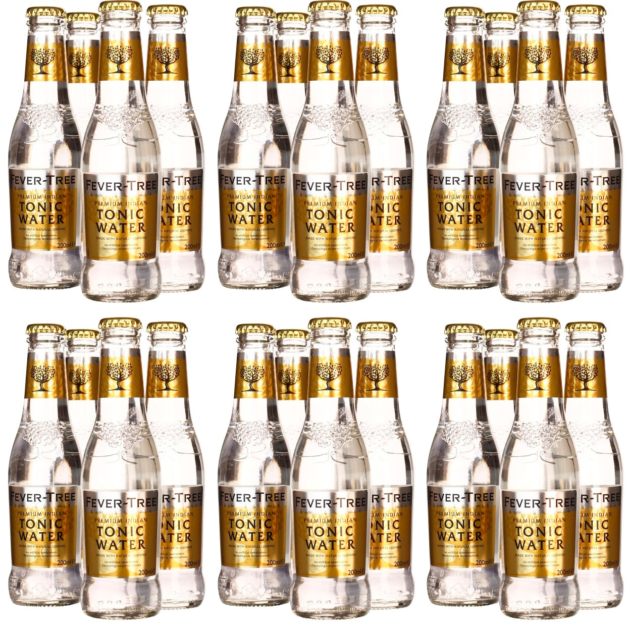 6 x Fever-Tree Premium Indian Tonic Water 4 X 200Ml